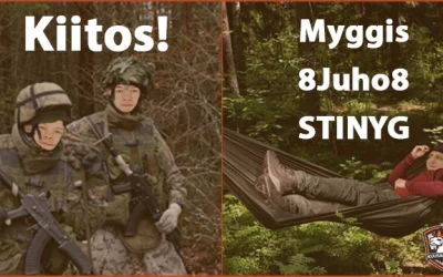 Kiitos 8Juho8, STINYG ja Myggis!