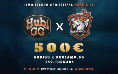 HubiGG x KUUSAMO.gg 500€ – CS2-turnaus